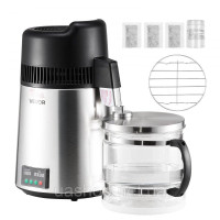 Vevor 312088 Дистилятор води 6L, дистилятор води, 900 Вт, сріблястий