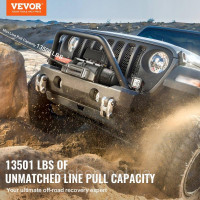 Vevor 310229 Електролебідка 12V 6123кг електрична лебідка мотор лебідка позашляхова лебідка IP55 Vevor 310229 Електролебідка 12V 6123кг електрична лебідка мотор лебідка позашляхова лебідка IP55