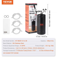 Vevor 312115 Mini Beer Barrel Beer Dispenser 4L Pressure Growler Black Household Camping Vevor 312115 Mini Beer Barrel Beer Dispenser 4L Pressure Growler Black Household Camping