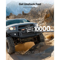 Vevor 310236 Електрична лебідка, 4500 кг, лебідка для вантажівок 12 В постійного струму зі сталевим тросом Φ 8,3 мм x 19,8 м,