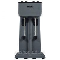 Vevor 312157 Змішувач для напоїв Pro 500 Вт 820 мл, машина для молочних коктейлів з двома головками, 3 регульовані швидкості Vevor 312157 Змішувач для напоїв Pro 500 Вт 820 мл, машина для молочних коктейлів з двома головками, 3 регульовані швидкості