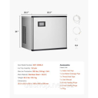 Vevor 311227 Ice Machine Head Ice Cube Machine Ice Maker (Тільки головка) 136 кг/день Vevor 311227 Ice Machine Head Ice Cube Machine Ice Maker (Тільки головка) 136 кг/день