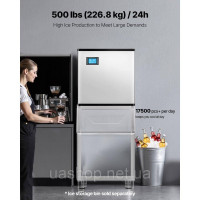 Vevor 311228 Ice Machine Head Ice Cube Machine Ice Maker (Тільки головка) 227 кг/день Vevor 311228 Ice Machine Head Ice Cube Machine Ice Maker (Тільки головка) 227 кг/день