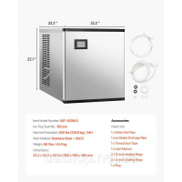 Vevor 311228 Ice Machine Head Ice Cube Machine Ice Maker (Тільки головка) 227 кг/день Vevor 311228 Ice Machine Head Ice Cube Machine Ice Maker (Тільки головка) 227 кг/день