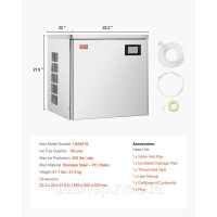Vevor 311231 Ice Machine Head Ice Cube Machine Ice Maker (Тільки головка) 204 кг/день Vevor 311231 Ice Machine Head Ice Cube Machine Ice Maker (Тільки головка) 204 кг/день