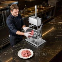 Vevor 312233 Ручна машина для наповнення ковбас 10 л, вертикальна машина для наповнення ковбас, м'ясний наповнювач з 2 швидкостями Vevor 312233 Ручна машина для наповнення ковбас 10 л, вертикальна машина для наповнення ковбас, м'ясний наповнювач з 2 швидкостями