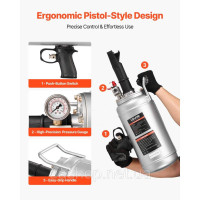 Vevor 310414 Ручний інструмент для накачування шин Tire Bead Blaster 6L Air Tire Bead Blaster, модернізований портативний насос