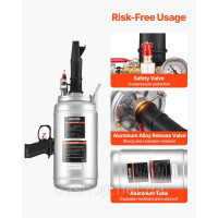 Vevor 310414 Ручний інструмент для накачування шин Tire Bead Blaster 6L Air Tire Bead Blaster, модернізований портативний насос