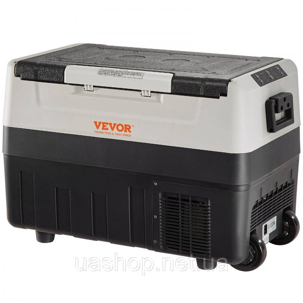 Vevor 311341 Кемпінговий холодильник 55 л Cool Box 12 / 24 V Rollable Electric Морозильна камера 2 в 1 двозонний автомобільний