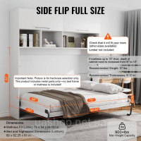 Vevor 313097 Murphy Bed Springs Механізм Murphy Bed Queen Deluxe Bed Підтримка до 30 кг Vevor 313097 Murphy Bed Springs Механізм Murphy Bed Queen Deluxe Bed Підтримка до 30 кг