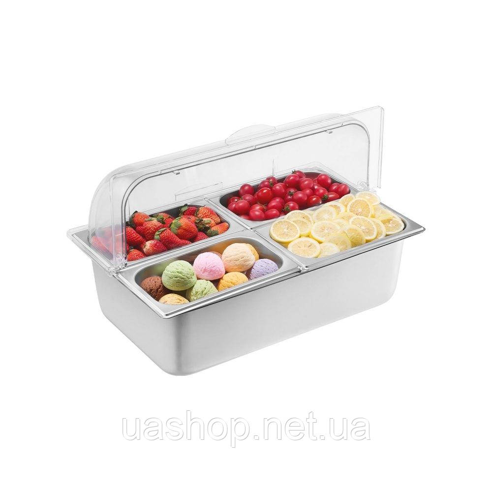 Vevor 311395 Контейнер для сервірування Catering Spice Dispenser 4 x 1/4 контейнера з кришкою