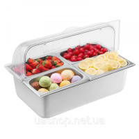 Vevor 311395 Контейнер для сервірування Catering Spice Dispenser 4 x 1/4 контейнера з кришкою