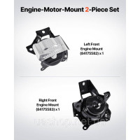 Vevor 310514 Комплект кріплення двигуна, заміна, 2 шт., сумісний з Chevrolet Silverado 1500 5.3L V8 2014-2018 років випуску, Vevor 310514 Комплект кріплення двигуна, заміна, 2 шт., сумісний з Chevrolet Silverado 1500 5.3L V8 2014-2018 років випуску,