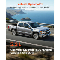 Vevor 310514 Комплект кріплення двигуна, заміна, 2 шт., сумісний з Chevrolet Silverado 1500 5.3L V8 2014-2018 років випуску, Vevor 310514 Комплект кріплення двигуна, заміна, 2 шт., сумісний з Chevrolet Silverado 1500 5.3L V8 2014-2018 років випуску,