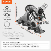 Vevor 310522 Комплект турбокомпресора для GM (Chevy) Cruze 2011-2015 Vevor 310522 Комплект турбокомпресора для GM (Chevy) Cruze 2011-2015