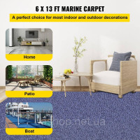 Vevor 311497 Килимки для внутрішнього дворика 1,8 х 4 м Килимки з поліефірного волокна та TPR Неслизькі та водонепроникні, для Vevor 311497 Килимки для внутрішнього дворика 1,8 х 4 м Килимки з поліефірного волокна та TPR Неслизькі та водонепроникні, для