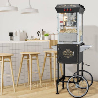 Vevor 312484 Машина для приготування попкорну Машина для приготування попкорну з візком 850 Вт 8 унцій 48 чашок