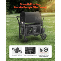 Vevor 313292 Коляска Wagon для 4 дітей Push Pull Quad Складна коляска для кемпінгу Vevor 313292 Коляска Wagon для 4 дітей Push Pull Quad Складна коляска для кемпінгу