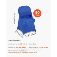 Vevor 311547 Чохли для стільців, еластичні чохли для стільців, 50 штук, знімні та пральні, виготовлені з поліестеру та спандексу