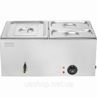 Vevor 312535 Марміт натирається гастроємність 16л 1х1/2 + 2х1/4