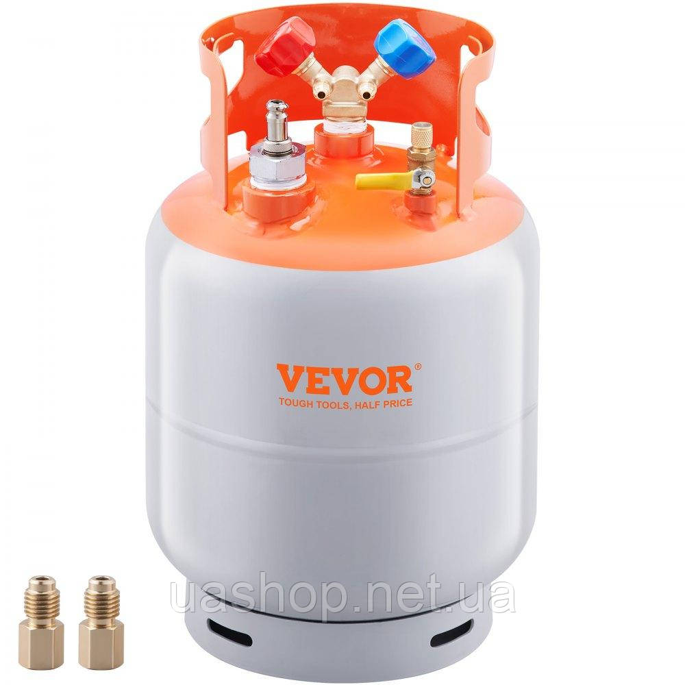Vevor 310561 Вейс -резервуар для відновлення холодоагенту 13,6 кг, чергування струму з відновлення з ¼ до ½ адаптера, HVAC