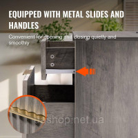 Vevor 315020 Тумбочка квадратна Тумбочка USB Розетка 2 шт. Тумба