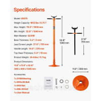 Vevor 310626 Підтримуюча стійка для підйомника 750 кг з круглою основою Vevor 310626 Підтримуюча стійка для підйомника 750 кг з круглою основою
