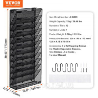 Vevor 315083 Стійка для газет, журнальник, брошура, 1 шт., 12 відділень Vevor 315083 Стійка для газет, журнальник, брошура, 1 шт., 12 відділень