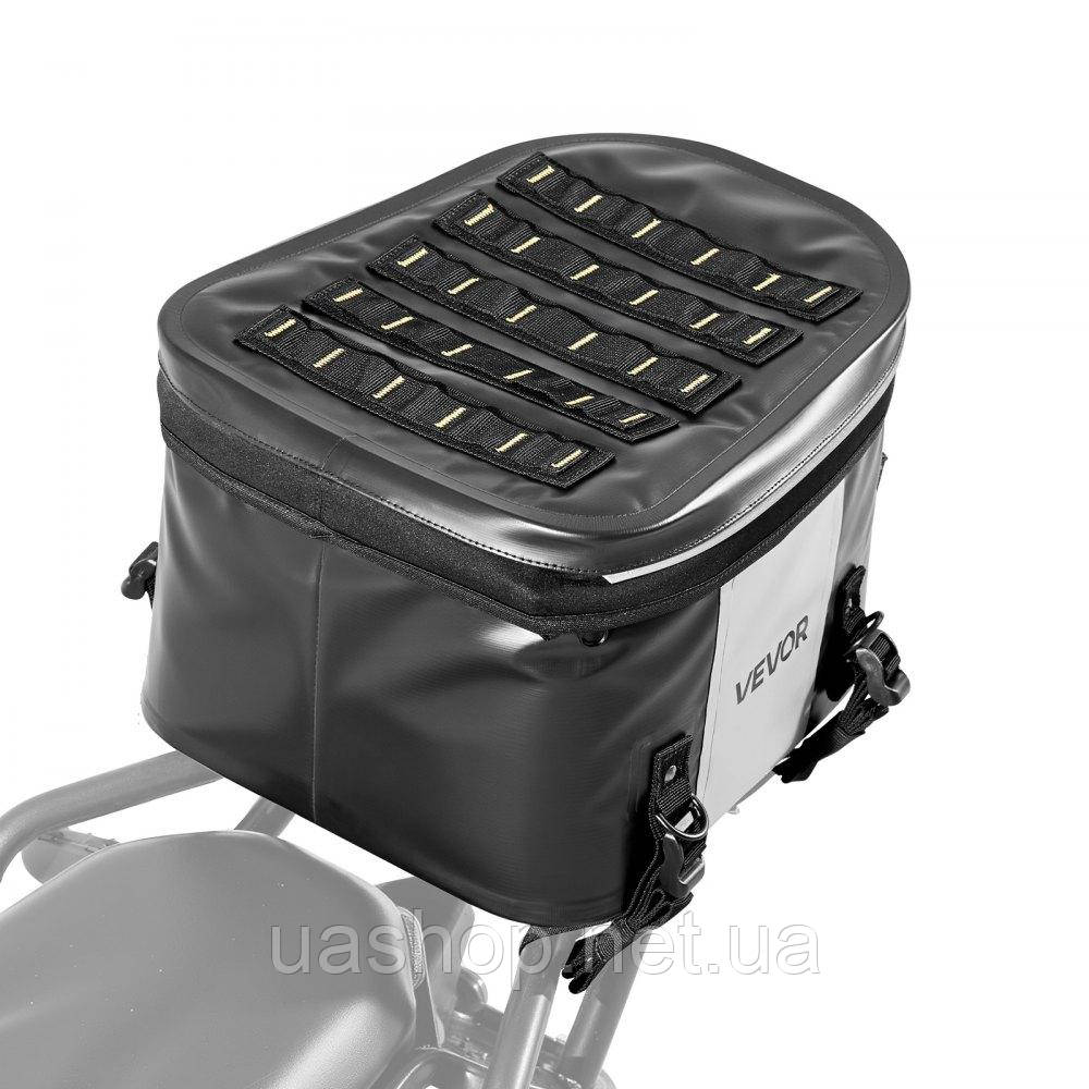 Vevor 310646 Сумка для мотоцикла на задній сидінні 28 л, водонепроникна, сумка для багажу на задньому сидінні мотоцикла, сховище