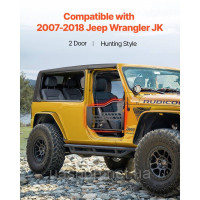 Vevor 310686 Трубчасті двері Jeep у мисливському стилі (2-дверні) з надміцними петлями та оригінальним механізмом блокування,