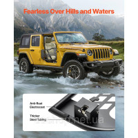 Vevor 310686 Трубчасті двері Jeep у мисливському стилі (2-дверні) з надміцними петлями та оригінальним механізмом блокування,