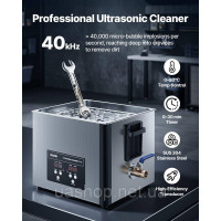 Vevor 313481 Ультразвукова мийка 15 L, професійна ультразвукова мийка з кошиком для чищення та цифровим дисплеєм, промислова мийка Vevor 313481 Ультразвукова мийка 15 L, професійна ультразвукова мийка з кошиком для чищення та цифровим дисплеєм, промислова мийка