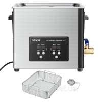 Vevor 313481 Ультразвукова мийка 15 L, професійна ультразвукова мийка з кошиком для чищення та цифровим дисплеєм, промислова мийка Vevor 313481 Ультразвукова мийка 15 L, професійна ультразвукова мийка з кошиком для чищення та цифровим дисплеєм, промислова мийка