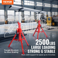Vevor 313486 Висота підставки для труби регулюється 711.2-1320.8 мм підставка для трубопроводу, портативна, високократна труба з Vevor 313486 Висота підставки для труби регулюється 711.2-1320.8 мм підставка для трубопроводу, портативна, високократна труба з