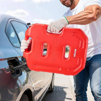Vevor 310720 Каністра для палива 10 л, каністра для бензину з носиком та тримачем, що замикається, максимальна швидкість потоку 15 Vevor 310720 Каністра для палива 10 л, каністра для бензину з носиком та тримачем, що замикається, максимальна швидкість потоку 15