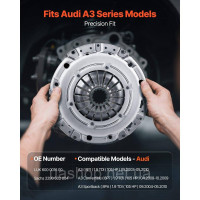 Vevor 310770 Набори зчеплення Vivvor OEM Mly Flywheal Повний набір для моделей серії Audi A3 Vevor 310770 Набори зчеплення Vivvor OEM Mly Flywheal Повний набір для моделей серії Audi A3