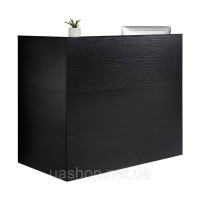 Vevor 315154 Стіл для рецепції L-подібної форми, стійка для реєстрації, торгова стійка з висувними шухлядами та шафою для