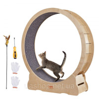 Vevor 313599 Колесо для котів 1320x340x1415мм Колесо для котів з березової та тополиної фанери Колесо для котів Малошумне Знімний