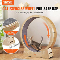 Vevor 313599 Колесо для котів 1320x340x1415мм Колесо для котів з березової та тополиної фанери Колесо для котів Малошумне Знімний
