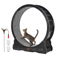 Vevor 313602 Кімнатний велотренажер для котів з дряпкою для котів 110см чорний
