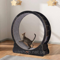 Vevor 313602 Кімнатний велотренажер для котів з дряпкою для котів 110см чорний