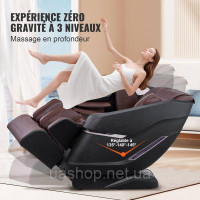 Vevor 315182 Масажне крісло з гнучкою рейкою SL, 3D масажер шиацу для всього тіла, невагомість, від 10 до 18 автоматичних режимів,