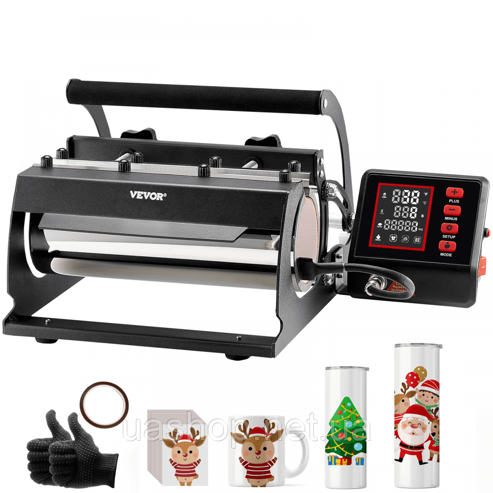Vevor 312870 Heat Press Mug Heat Press 887ml Sublimation Mug DIY Black