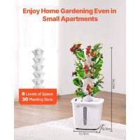 Vevor 317064 Hydroponic Growing System 30 Pods Smart Hydroponic Tower Circulation Water Vevor 317064 Hydroponic Growing System 30 Pods Smart Hydroponic Tower Circulation Water