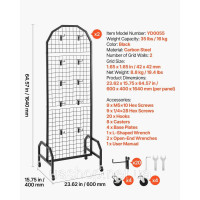 Vevor 315211 Настінні панелі Grid Wall Grid Wall 60x164 см, викатна презентаційна полиця, 2 шт. Vevor 315211 Настінні панелі Grid Wall Grid Wall 60x164 см, викатна презентаційна полиця, 2 шт.