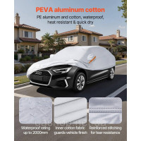 Vevor 310916 Покриття автомобіля для європейських моделей європейських лімузинів середніх розмірів, весь захист від вухів перед