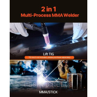 Vevor 314479 TIG Welder 2in1 Electric Welding Machine Lift MMA Stick IGBT LED Display Vevor 314479 TIG Welder 2in1 Electric Welding Machine Lift MMA Stick IGBT LED Display