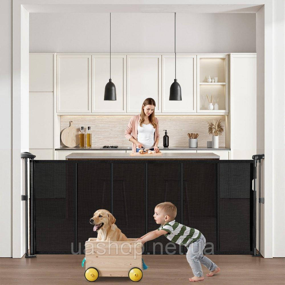 Vevor 312967 Висувні захисні ворота для дітей, розсувні, для домашніх тварин, 87 см
