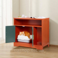 Vevor 313678 Шафа для котячого туалету 792x430x710 мм, Шафа для котячого туалету з полицею та місцем для зберігання, Дерев'яна Vevor 313678 Шафа для котячого туалету 792x430x710 мм, Шафа для котячого туалету з полицею та місцем для зберігання, Дерев'яна