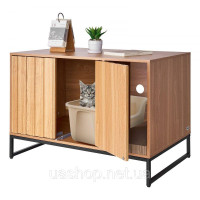 Vevor 313687 Шафа для котячого туалету, 800x510x568 мм, Котячий туалет з подушечкою та місцем для зберігання, Шафа для котячого